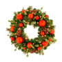 Christabelle Snowy Elegance Christmas 2pc Set 61cm Christmas Wreath and Garland with LED Lights Holiday Decor thumbnail 4