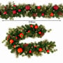 Christabelle Sable Fir Christmas 3pc Set 1.2m Potted Tree 61cm Wreath 2.74m Garland with Multicoloured LED Lights Decor thumbnail 18