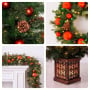 Christabelle Sable Fir Christmas 3pc Set 1.2m Potted Tree 61cm Wreath 2.74m Garland with Multicoloured LED Lights Decor thumbnail 5