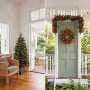 Christabelle Sable Fir Christmas 3pc Set 1.2m Potted Tree 61cm Wreath 2.74m Garland with Multicoloured LED Lights Decor thumbnail 6