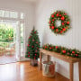 Christabelle Sable Fir Christmas 3pc Set 1.2m Potted Tree 61cm Wreath 2.74m Garland with Multicoloured LED Lights Decor thumbnail 7