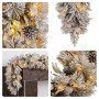 Christabelle Timeless Elegance Christmas 2pc Set 90cm Christmas Teardrop and Garland with LED Lights Holiday Decor thumbnail 6