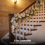 Christabelle Timeless Elegance Christmas 2pc Set 90cm Christmas Teardrop and Garland with LED Lights Holiday Decor thumbnail 16