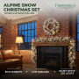 Christabelle 61cm Alpine Snow Wreath Pre-lit 2.74m Alpine Snow Christmas Garland thumbnail 16