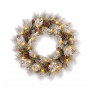 Christabelle 61cm Alpine Snow Wreath Pre-lit 2.74m Alpine Snow Christmas Garland thumbnail 2