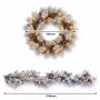 Christabelle 61cm Alpine Snow Wreath Pre-lit 2.74m Alpine Snow Christmas Garland thumbnail 4