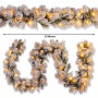 Christabelle 61cm Alpine Snow Wreath Pre-lit 2.74m Alpine Snow Christmas Garland thumbnail 15