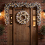 Christabelle 61cm Alpine Snow Wreath Pre-lit 2.74m Alpine Snow Christmas Garland thumbnail 9