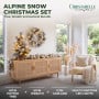 Christabelle 2ft Alpine Snow Potted Tree 61cm Alpine Snow Wreath 2.74m Alpine Snow Garland Pre-lit Holiday Decoration thumbnail 2
