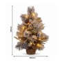 Christabelle 2ft Alpine Snow Potted Tree 61cm Alpine Snow Wreath 2.74m Alpine Snow Garland Pre-lit Holiday Decoration thumbnail 16