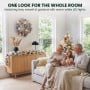 Christabelle 2ft Alpine Snow Potted Tree 61cm Alpine Snow Wreath 2.74m Alpine Snow Garland Pre-lit Holiday Decoration thumbnail 10