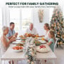 Christabelle Alpine Snow Christmas 3pc Set 2.3m Christmas Tree Garland and Teardrop with LED Lights Holiday Decor thumbnail 9