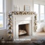 Christabelle Alpine Snow Christmas 3pc Set 2.3m Christmas Tree Garland and Teardrop with LED Lights Holiday Decor thumbnail 12