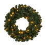 Christabelle Pre-Lit Highland Pine Wreath 61cm and Garland 2.74m Warm White LED Battery Timer Decoration thumbnail 3