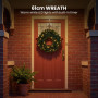 Christabelle Pre-Lit Highland Pine Wreath 61cm and Garland 2.74m Warm White LED Battery Timer Decoration thumbnail 12
