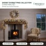 Christabelle Snowy Dorset Pine Christmas 2pc Set 61cm Christmas Wreath and Garland with LED Lights Holiday Decor thumbnail 2