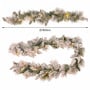 Christabelle Snowy Dorset Pine Christmas 2pc Set 61cm Christmas Wreath and Garland with LED Lights Holiday Decor thumbnail 11
