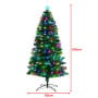 Christabelle 1.8m Pre-Lit Fibre Optic Artificial Christmas Tree with Multicolour Twinkling Star Lights thumbnail 5