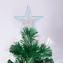 Christabelle 1.8m Pre-Lit Fibre Optic Artificial Christmas Tree with Multicolour Twinkling Star Lights thumbnail 6
