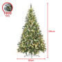 Christabelle 2.4m Pre Lit LED Christmas Tree with Pine Cones thumbnail 4