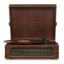 Crosley Voyager Brown Croc - Bluetooth Portable Turntable thumbnail 1