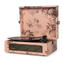 Voyager Floral - Bluetooth Portable Turntable  & Record Storage Crate thumbnail 2