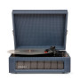 Voyager Navy - Bluetooth Portable Turntable  & Record Storage Crate thumbnail 2