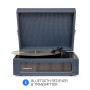 Bluetooth Portable Turntable - Navy & Bundled Majority Speaker- Black thumbnail 2