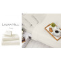 Laura Hill Ivory Cotton microfibre 1000TC 4pc Queen sheet set thumbnail 3