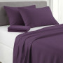 1000 Thread Count Cotton Rich Lilac Double Bed Sheet Set 4 Piece, Soft Feel Microfibre Blend, Solid Colour thumbnail 6
