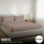 1000 Thread Count Cotton Rich Linen Double Bed Sheet Set 4 Piece, Soft Feel Microfibre Blend, Solid Colour thumbnail 9