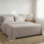 1000 Thread Count Cotton Rich Silver Double Bed Sheet Set 4 Piece, Soft Feel Microfibre Blend, Solid Colour thumbnail 8