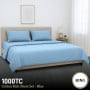 1000 Thread Count Cotton Rich King Bed Sheets 4-Piece Set in Blue thumbnail 10