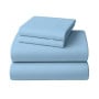 1000 Thread Count Cotton Rich King Bed Sheets 4-Piece Set in Blue thumbnail 2