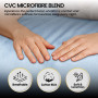 1000 Thread Count Cotton Rich King Bed Sheets 4-Piece Set in Blue thumbnail 5