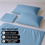 1000 Thread Count Cotton Rich King Bed Sheets 4-Piece Set in Blue thumbnail 7