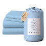 1000 Thread Count Cotton Rich King Bed Sheets 4-Piece Set in Blue thumbnail 1