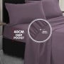 1000 Thread Count Cotton Rich King Bed Sheets 4-Piece Set in Lilac thumbnail 6