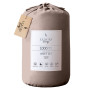 1000 Thread Count Cotton Rich King Bed Sheets 4-Piece Set in Linen thumbnail 3