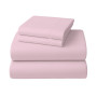 Laura Hill Luxury Living 4pc 1000 Thread Count Cotton Rich Queen Bed Sheet Set Gift Pack Pink thumbnail 2
