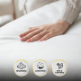 1000 Thread Count Cotton Rich King Bed Sheet Set 4-Piece Gift Pack in White thumbnail 4