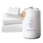 1000 Thread Count Cotton Rich King Bed Sheet Set 4-Piece Gift Pack in White thumbnail 1