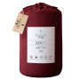 1000 Thread Count Cotton Rich Queen Bed Sheets 4-Piece Set in Burgundy thumbnail 3
