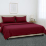 1000 Thread Count Cotton Rich Queen Bed Sheets 4-Piece Set in Burgundy thumbnail 9