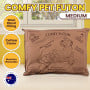 Aussie Made Comfy Pet Futon Dog 90cm Wool Blend Medium - Brown thumbnail 4