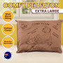 Aussie Made Extra Large Comfy Pet Futon Dog 122cm Wool Blend Large - Brown thumbnail 1