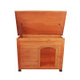 Little Buddies Wooden Flat Roof Dog Kennel - Small thumbnail 3