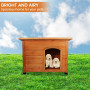 Little Buddies Wooden Flat Roof Dog Kennel - Small thumbnail 8