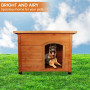 Little Buddies Wooden Flat Roof Dog Kennel - Large thumbnail 8