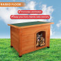 Little Buddies Wooden Flat Roof Dog Kennel - Large thumbnail 9